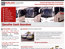 Tablet Screenshot of burlandcoaches.com